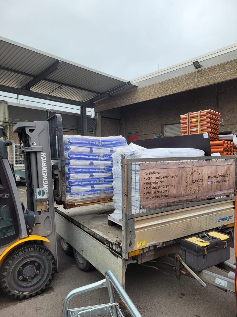 Laden der Sachspenden